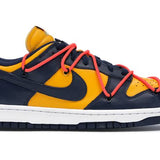 Nike Dunk Low Off White University Gold Mindnight Navy