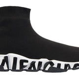 Balenciaga Speed Graffiti Trainer Black White