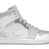 Jordan 1 Mid Craft Inside Out White Grey