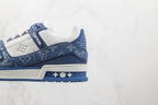 Louis Vuitton LV Trainer Monogram Denim White Blue