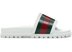 Gucci Web Slide Sandal White