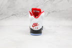 Jordan 5 Retro Fire Red Silver Tongue
