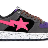 Bape Sta Black Grey Pink Suede