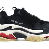 Balenciaga Triple S Black White Red
